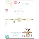 Cotigo Pulseras Profesiones Acero Inoxidable, Ideal Regalos para Mujer, Plateado y Dorado (Administrativa - Dorado)