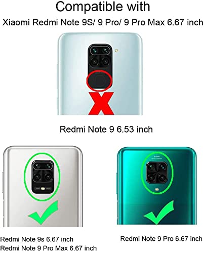 for Xiaomi Redmi Note 9 Pro Max/9 Pro/9S Wallet Stand Case, PU Leather Flip Cover with Soft TPU Back Cover, Magnetic Closure - Image 2