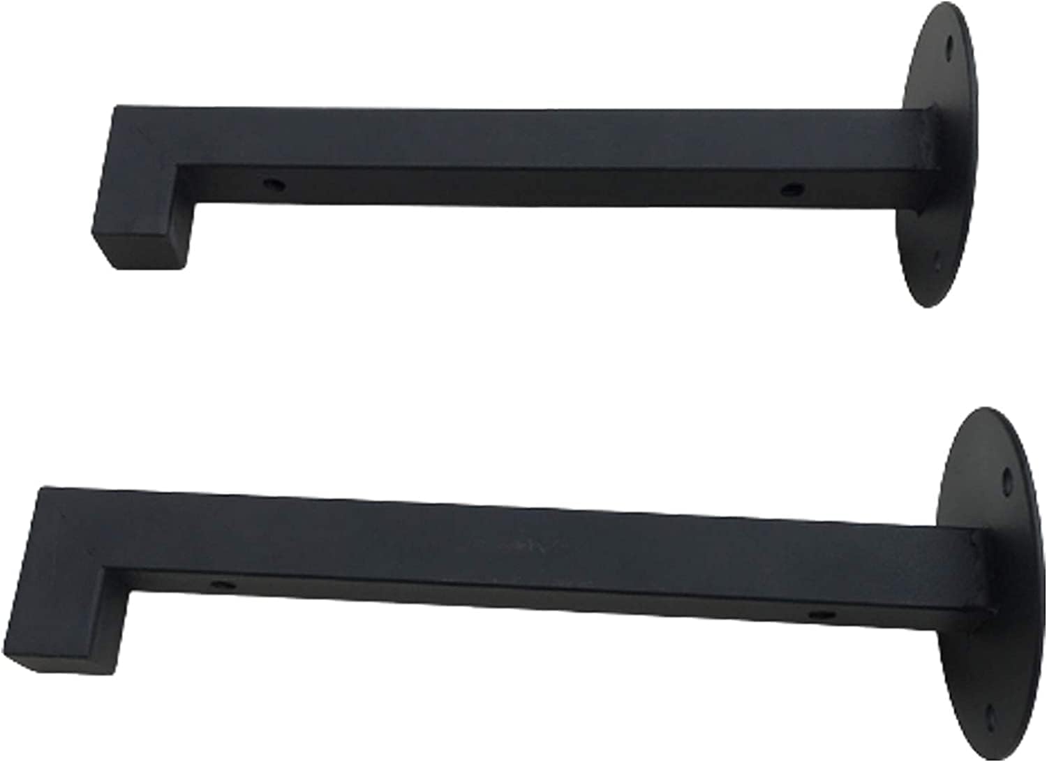 Wall Mounted Shelve Brackets,Board Shelf Brackets,2 Pack Metal Shelf Brackets,Black Industrial Floating Bracket,Wall Mounted Heavy Duty Rustic Shelf Brackets,Decorative Garden Flower Racks Supports,2x