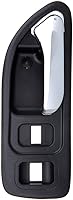 Vista 1 de SCITOO Pasajero delantero interior derecho ajuste para 1994-1997 para Honda para Accord 1 pieza cromo negro reemplazo de manija de puerta