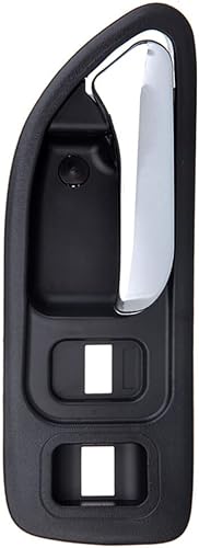 SCITOO Pasajero delantero interior derecho ajuste para 1994-1997 para Honda para Accord 1 pieza cromo negro reemplazo de manija de puerta
