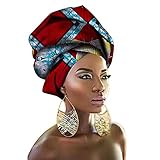 Traditionelle afrikanische Kopftuch-Krawatte, mehrfarbig, Urban Damen-Haar-Accessoire, Stirnband, Kopftuch (TTJ46)