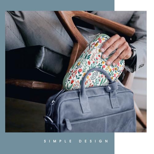 TiMOVO 6-7 Zoll Tablet-Hülle für E-Reader Book Paperwhite/Colorsoft Signature Edition, schützende Sleeve-Hülle mit Tasche für E-Reader, Oasis- und Kobo-Geräte, Blume