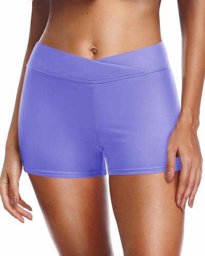 Image of Yonique Womens Swim Shorts Bathing Suits Bottoms Swimsuit Bottoms(Available in Plus)