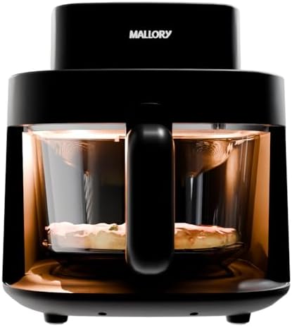 Fritadeira Elétrica Mallory SmartGlass - 4,5L, Air Cook 360°, Tem...