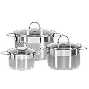 Gräwe Pro-Line 3er Edelstahl Kochtopfset