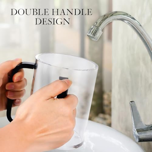 Vaso acrílico dorado 800 ml con doble asa miniatura 4