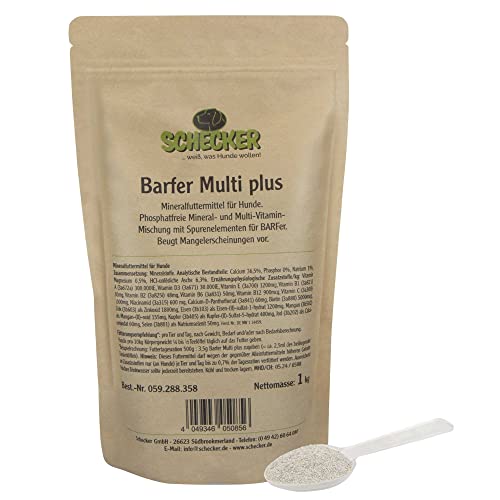 Schecker - Barfer Multi Plus - phosphatfreie Mineral und Multivitamin Mischung
