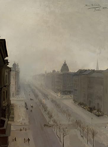 Unter Den Linden à Berlin impression toile peinture moderne poster salon 60x90cm