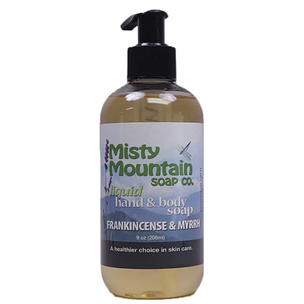 Frankincense & Myrrh Liquid Hand and Body Soap - 100% Natural by Misty Mountain Soap Co.