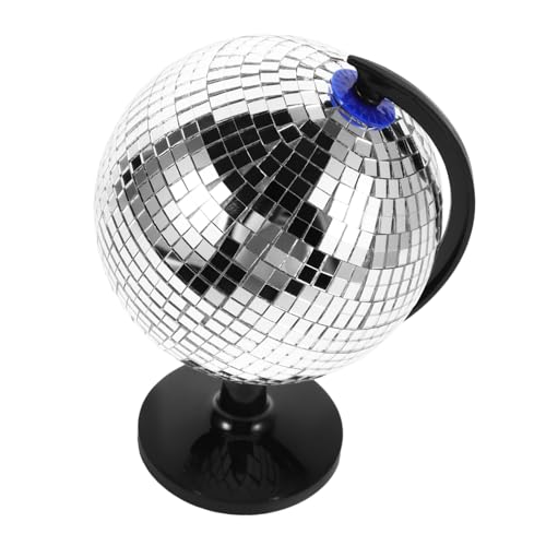 TOYANDONA Disco Globe Decorative Sphere for Office Desk Decor Reflective Light Effect Handmade Men Desk Accessory
