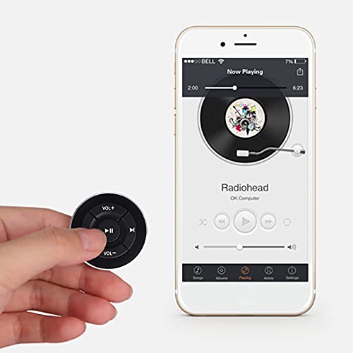 Sxhlseller Car Bluetooth Remote Controller, Bluetooth 4.0 Remote Control with Multimedia Button - Image 4