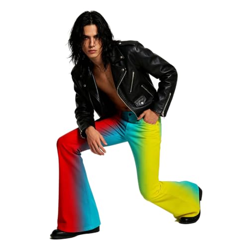 Pantalones de yoga para hombre holgados ideales para noches de discoteca y carnaval