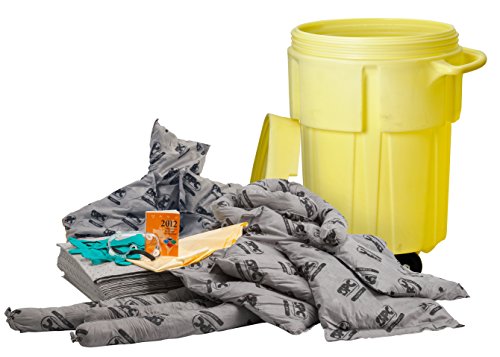 Brady SPC SKA-55W Universal Mobile Wheeled Spill Kit, 55 Gallon