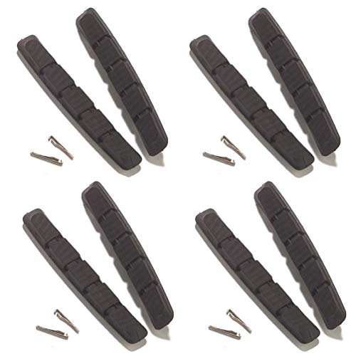 Replacement Shimano Bicycle Bike Road Brake Shoe Pads Left Right Front Rear S70CS V-Brake ATB M70R2 (4 Pair (Left, Right))