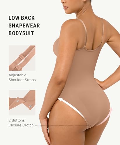 Image of FeelinGirl Shapewear Bodysuit Tummy Control Body Shaper for Women