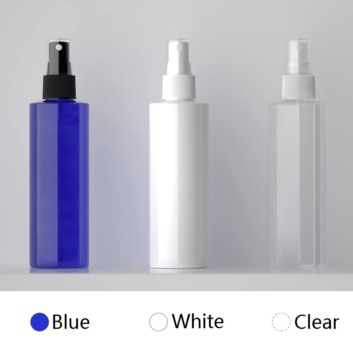 24 pièces 200ml Transparent flacons vaporisateurs vides en plastique de Avec Sprayer Noir，pour Nettoyage Cuisine Jardin Arroser Les Plantes Plante Vaporisateur Eau