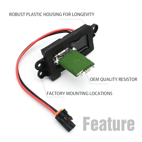 Image of Saihisday 22807122 HVAC Blower Fan Resistor Harness Kit for Manual AC Controls Replacement for Chevy, Cadillac, GMC Vehicles - Escalade, Avalanche, Silverado, Tahoe, Sierra, Yukon