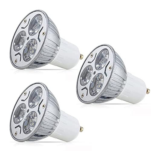 GU10 LED, 3W 210-240 Lumen Leuchtmittel, Kaltweiß 6000K Birne Lampe Spot, ersetzt 25W Halogenlampen, 120° Grad Strahlwinkel Reflektorlampen Nicht dimmbar Spotlight Esszimmer Wohnzimmer Flur Küche