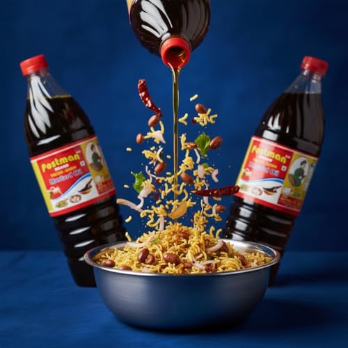 Image of Postman Wood Pressed Mustard Oil 15L+1L Extra | Combo Pack of 16L Kaachi. Ghani Sarso Tel