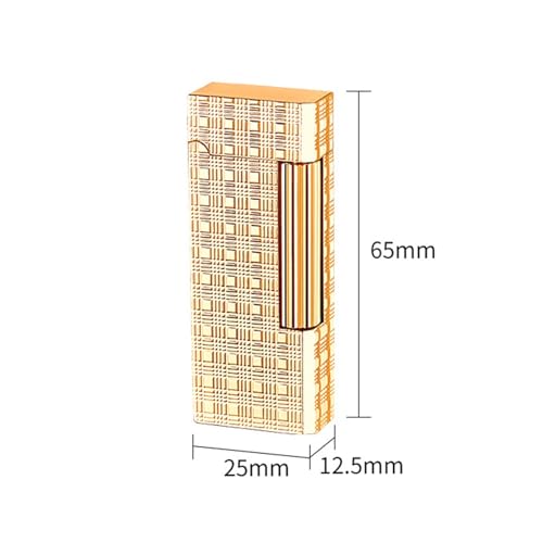 Encendedor de rueda lateral retro de metal recargable para camping y velas 7