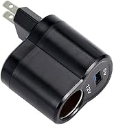 OBEST AC-DC 変換アダプター シガーソケット 12V 500MA交換用 車載用品対応 コンバータ シガーソケットコンセント電圧変換器 ドライブレコーダー 車両用の冷凍 掃除機 車載ＴＶ...