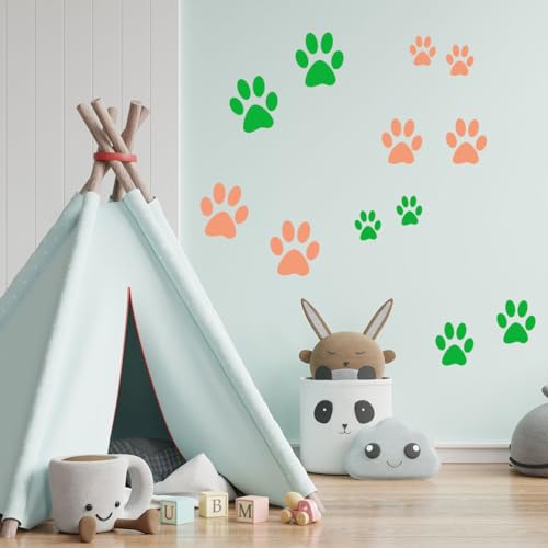 Paw Stencil, 8Pcs Large Dog Paw Stencil for Painting,Cute Bear Cat Paw Print Stencils Template Reusable Plastic Animal Paw Paint Stencil for Crafts Art Painting on Wood Paper Flag Wall Home Decor - Thumbnail 6