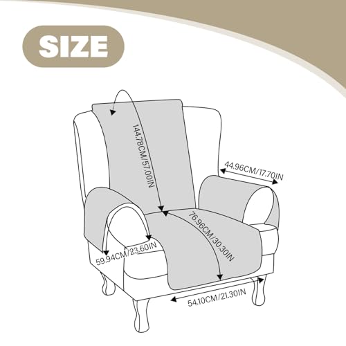 Housse de chaise à oreilles imperméable et extensible - 6
