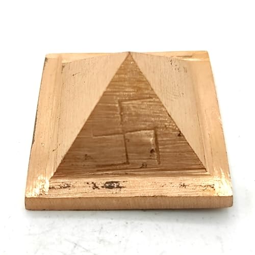 Image of Plus Value Pure Copper Vastu Pyramid Vaastu Shastra Remedies for Positive Energy at Home & Office (Size 1 Inch, 3pcs)