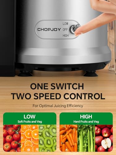 Chopjoy Juicer, 1200W Juicer Machine With 3 Inch Feed Chute For Whole Fruits And Vegs, Dual Speeds Centrifugal Juice Extractor, High Juice Yield, Full Copper Motor, Easy To Clean thumb #3