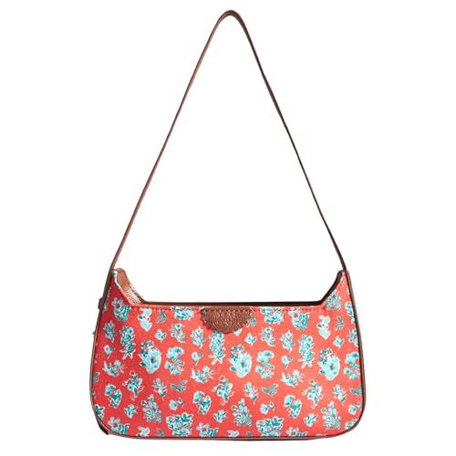 Image of TEAL BY CHUMBAK Women's Sling Bag |Shoulder Bag | Crossbody Bag | Printed canvas PU With Zipper closure and shoulder strap