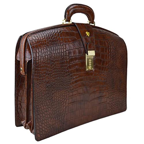 Pratesi Brunelleschi Briefcase - K120 King (Dark Brown)2