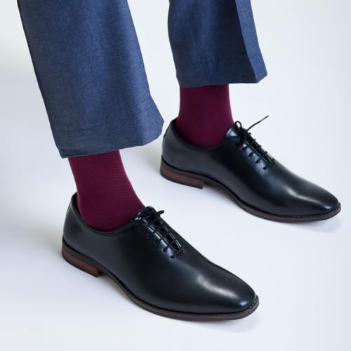 Image of Mint & Oak Long Socks For Men, Soft Cotton Calf Length Socks, Colorful Sock Gift For Men, Full Length & Odour Free, Funky Socks - Gift Box of 3