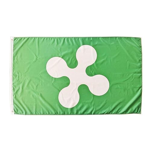 Bandiera Della Lombardia, Bandiera Colori Lombardia, Bandiera 150 X 90 Cm, Bandiera Lombardia