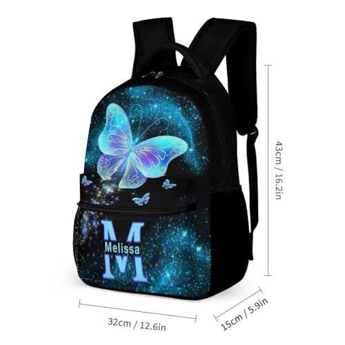 Artsadd Personalized Name Backpack for Girls Boys,Customized Cute Dinosaur School Bookbag for Kids, Personalized Unique Casual Book Bag Back Pack for Daughter Son Back to School Travel2