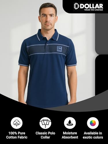 Image of Dollar Pack of 1 Men's Cotton Polo T-Shirt with Classic Collar