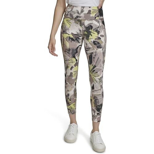 Leggings Calvin Klein de diseño impreso y talle alto pantalón moderno transpirable de mujer