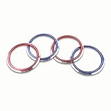 MAXDOOL Aluminum Surrounding Decoration Ring Trim Compatible with Jaguar F-Pace XE XF XJ Front Grille Feline Emblem Stickers (Blue)