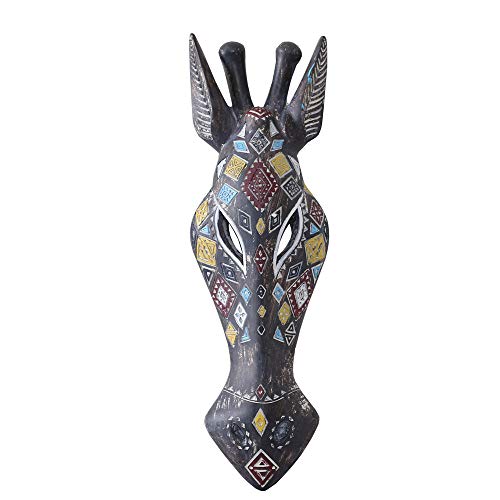 OTARTU 5 by 14 inch African Animal Giraffe Mask Wall Decor S