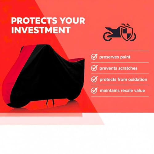 Image of Stylish Water Resistant Scooty Body Cover Compatible with Ola S1 Air & All Models | UV Protection, Dustproof, Heat Resistant, Two Wheeler | New All Weather Protection, Dust & Rain