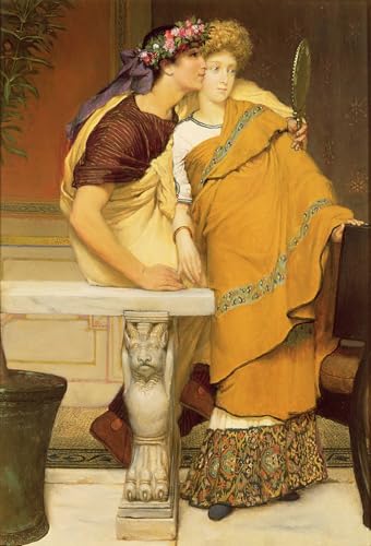 Cuadro de lienzo para pared de salón o dormitorio con la pintura vintage de Lawrence Alma Tadema