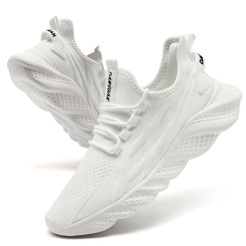 Image of DLWKIPV Womens Slip on Walking Tennis Shoes for Women Work Running Athletic Gym Sports Sneakers Lightweight Casual Shoe