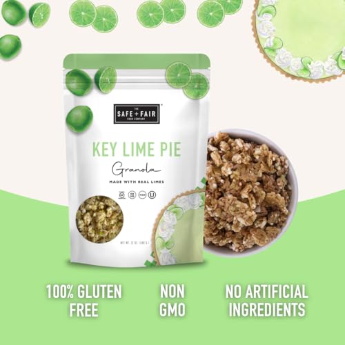 Image of The Safe + Fair Food Company Key Lime Pie Granola -Gluten Free Snacks -12oz