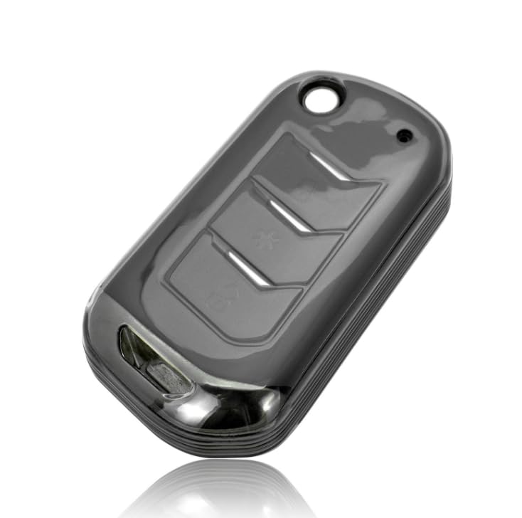 Image of Soft Matte TPU Car Key Cover for 3XO, XUV700, Scorpio-N 2023, Thar, Thar Roxx | 3-Button Smart Key Shell (Transparent Black)
