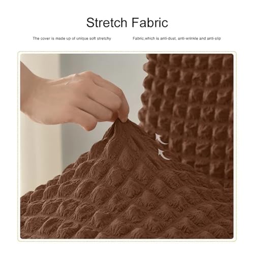 Decoración elegante del hogar con fundas de silla de respaldo alto elásticas 7