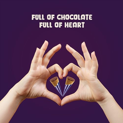 Image of Pure Temptation Chocoblast Celebration Gift Box | 8 Chocolate-Filled Waffle Cones | Premium Chocolate Box for Gift | Chocolate Hamper for Birthdays & Special Occasions (Festival Pack)
