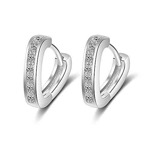 gioielli Orecchini da donna in argento, orecchini da uomo con strass a cerchio in argento sterling 925, fiocco, stella, foglia, farfalla, cuore, geometria di, affascinante e moderno per fidanzata,