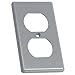 Carlon HB1DP Outlet Box Cover, Type Duplex, 1-Gang, Gray, Non-Metallic