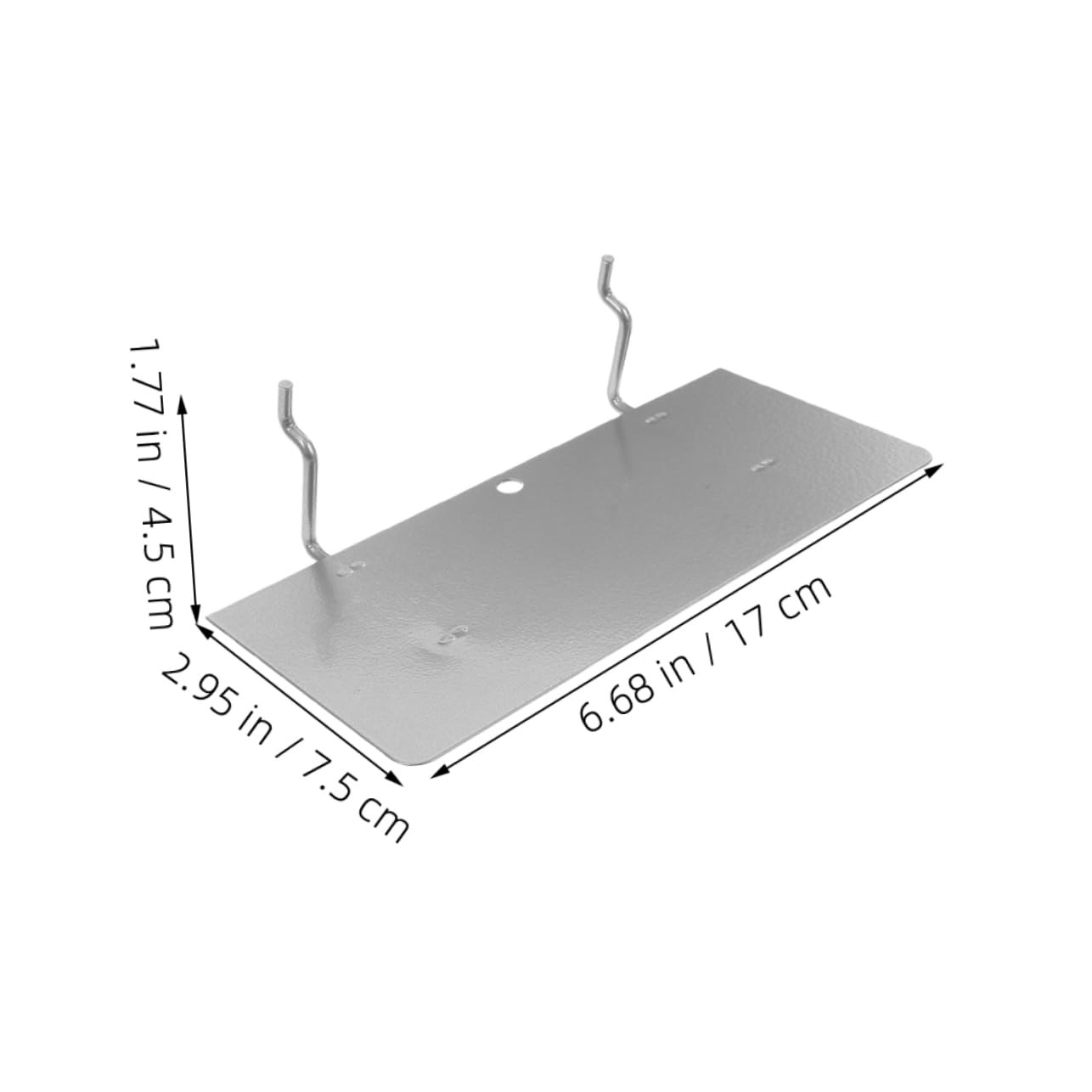 BUGUUYO Pegboard Shelf Brackets Screw and Nail Organizer Storage Rack Versatile Iron Pegboard