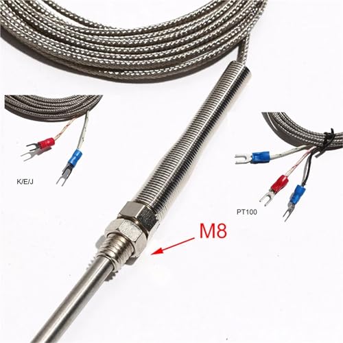 Evite sobrecalentamientos con el sensor PT100 M8 de 150mm para control térmico 3